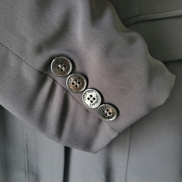 Twin Set Simona barbieri black casual blazer with skull and rose buttons Sz XL - Picture 7 of 16